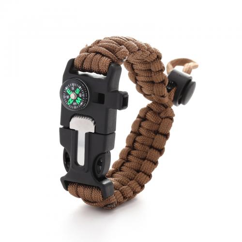 Nylon Survival Armband, mit Polypropylen-Faser, unisex & einstellbar, keine, 250x30mm, verkauft von PC