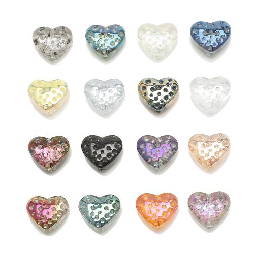 Perles de verre de miracle, coeur, DIY, plus de couleurs à choisir Environ 1mm Vendu par sac