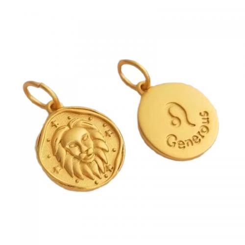 Brass Jewelry Pendants, plated, DIY golden 