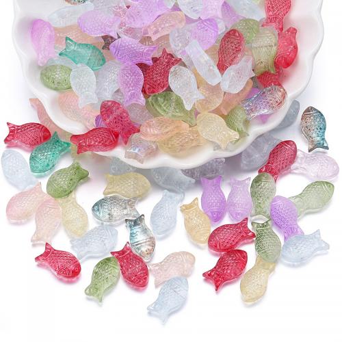 бисеры в форме животных, Лэмпворк, Рыба, DIY, Много цветов для выбора 100ПК/сумка, продается сумка