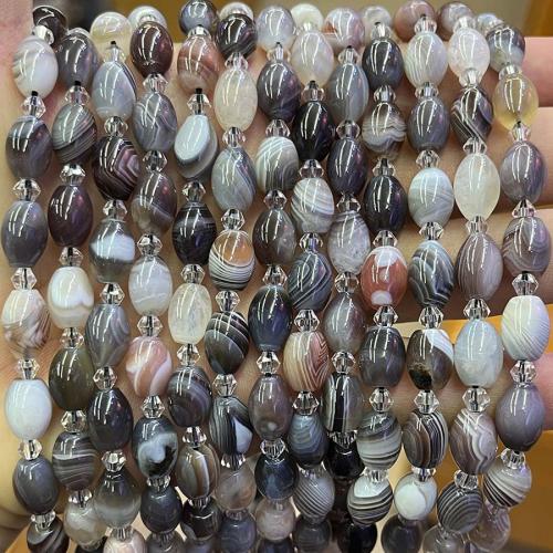 Natürliche Botswana Achat Perlen, Eimer, DIY, gemischte Farben, 8x10mm, Länge:ca. 38 cm, verkauft von Strang