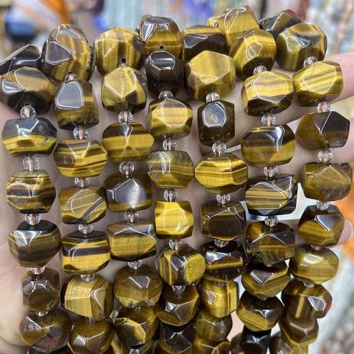 Tiger Eye Beads, Nuggets, DIY & faceted, mixed colors Approx 38 cm 