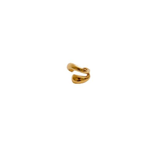 Ohrring-Manschette, Messing, plattiert, für Frau, goldfarben, 18x15mm, verkauft von PC