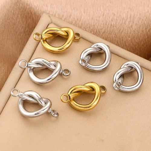 Stainless Steel Pendants, 304 Stainless Steel, 18K gold plated, DIY & double-hole 