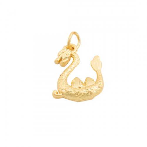 Animal Brass Beads, Dragon, high quality plated, DIY Approx 4.5mm [