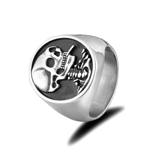 Stainless Steel Finger Ring, 304 Stainless Steel, polished, fashion jewelry & for man, original color cm 