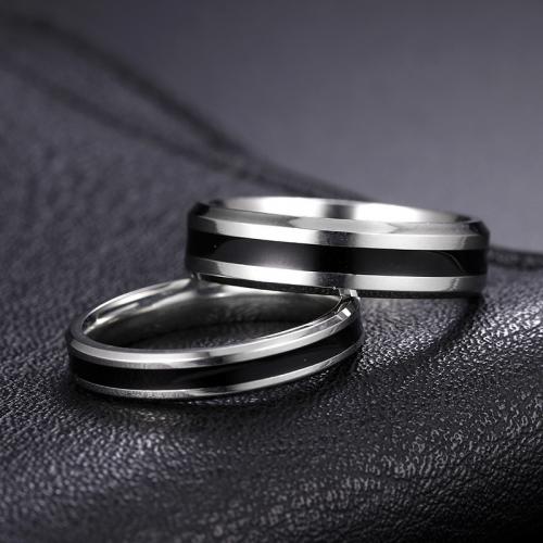 Кольцо из нержавеющей стали, Нержавеющая сталь 304, ювелирные изделия моды & Мужская & разный размер для выбора, серебряный, продается PC