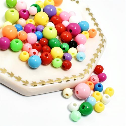 Acrylic Jewelry Beads, Round, DIY 