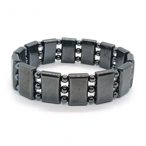 Magnetic Hematite Bracelets, fashion jewelry & Unisex, black cm [