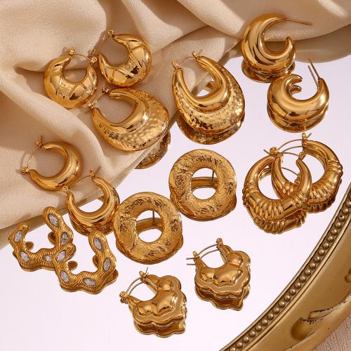 Edelstahl Baumeln Ohrring, 316 L Edelstahl, plattiert, Modeschmuck & verschiedene Stile für Wahl & für Frau, keine, verkauft von Paar