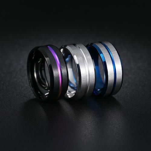 Stainless Steel Finger Ring, 304 Stainless Steel, fashion jewelry & for man Width 8mm,Thickness 2.2mm 