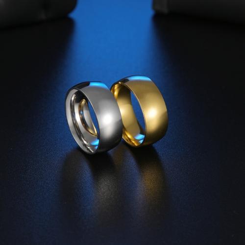 Edelstahl Fingerring, 304 Edelstahl, Modeschmuck & verschiedene Größen vorhanden & für den Menschen, keine, Width 8mm,Thickness 2mm, verkauft von PC