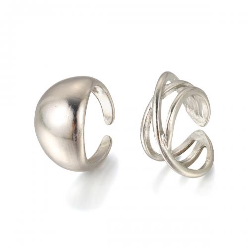Zinc Alloy Ring Set, 2 pieces & fashion jewelry & for woman, original color 