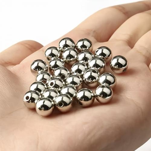 Überzogene CCB Kunststoff Perlen, Verkupferter Kunststoff, rund, plattiert, DIY & verschiedene Größen vorhanden, keine, verkauft von Tasche[