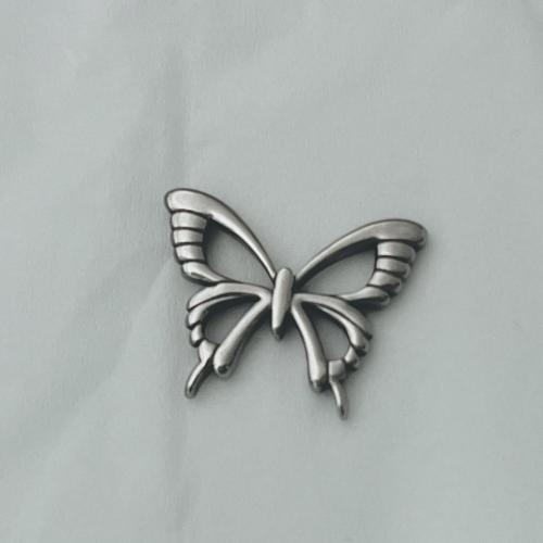 Stainless Steel Pendants, 304 Stainless Steel, Butterfly, DIY & hollow, original color Approx 