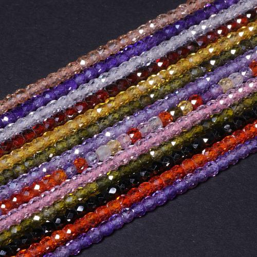 Cubic Zirconia bijoux perles, zircon cubique, DIY, plus de couleurs à choisir Environ 38 cm, Vendu par brin