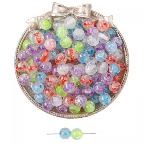 Transluzente Harz Perlen, rund, DIY & verschiedene Größen vorhanden, keine, Bohrung:ca. 2mm, 10PCs/Tasche, verkauft von Tasche