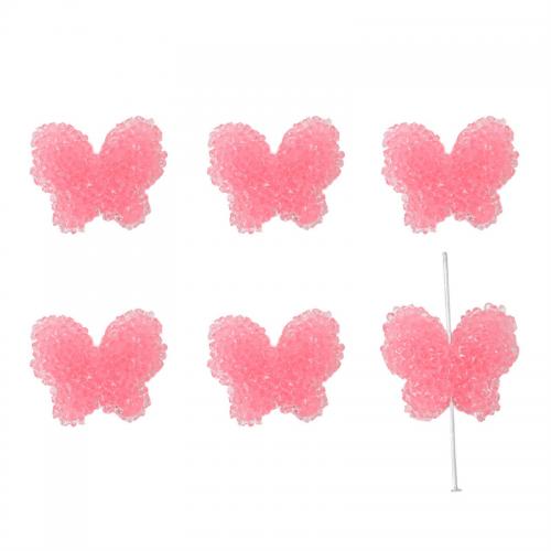 Resin Jewelry Beads, Butterfly, DIY Approx 2mm 