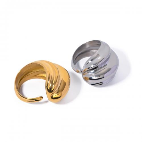 Stainless Steel Finger Ring, 304 Stainless Steel, plated, fashion jewelry & for woman Inner diameter :1.75cm, width :2cm 