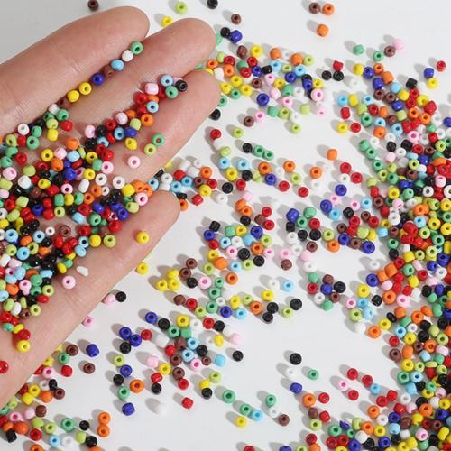 Opaque Lustrous Glass Seed Beads, Drum, DIY [