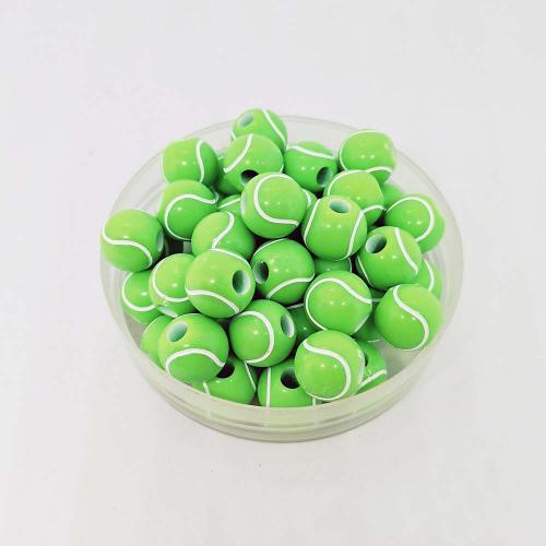 Acryl Schmuck Perlen, rund, Spritzgießen, DIY, keine, 12mm, ca. 610PCs/Tasche, verkauft von Tasche