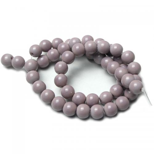 Glass Beads, Round, DIY 8mm, Approx 