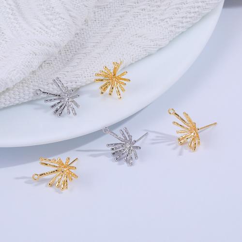 Brass Jewelry Pendants, Snowflake, plated, DIY 