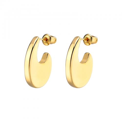 Stainless Steel Stud Earring, 304 Stainless Steel, gold color plated, fashion jewelry & for woman [