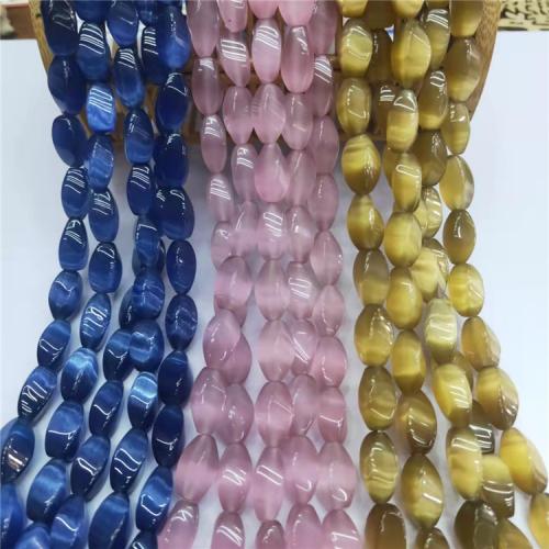 Bicone Crystal Beads, Cats Eye, polished, DIY Approx 