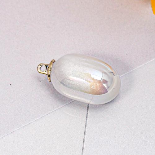 ABS Plastic Pendants, with Zinc Alloy, plated, DIY Approx 