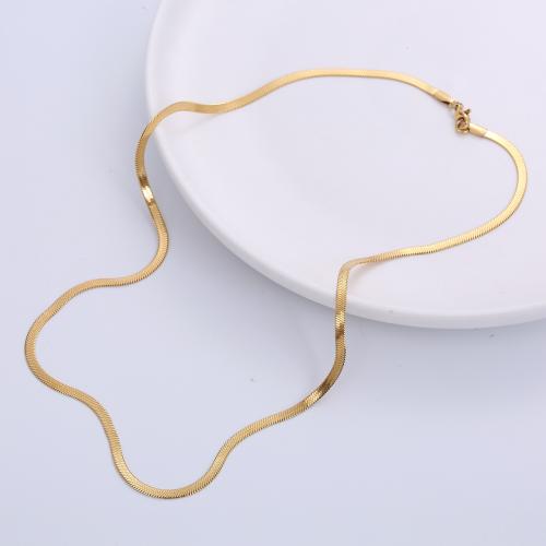 Halskette, 304 Edelstahl, Vakuum-Ionen-Beschichtung, Modeschmuck & unisex & Schlangekette, keine, 3mm, Länge:ca. 51 cm, verkauft von PC