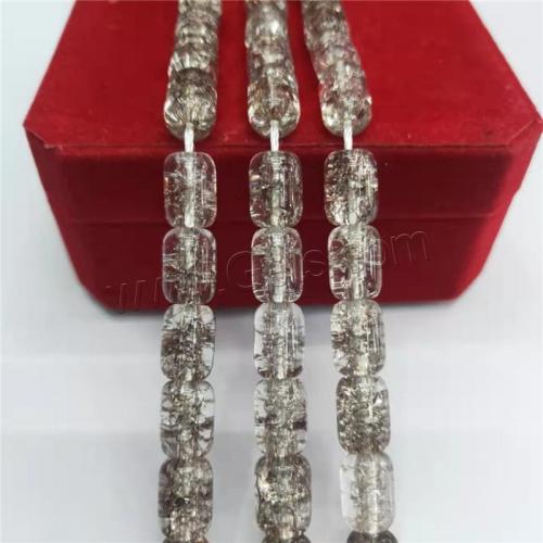 Perlas de cristal de moda, Cubo, pulido, Bricolaje & Craquelado, 8x12mm, aproximado 36PCs/Sarta, Vendido por Sarta