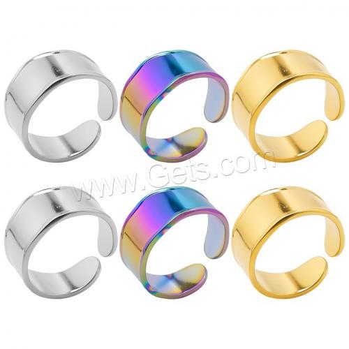 Stainless Steel Finger Ring, 304 Stainless Steel, Vacuum Ion Plating, fashion jewelry & Unisex 11mm, US Ring 