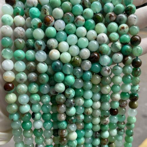 Australien-Chrysopras Perle, Australien Jade, rund, DIY & verschiedene Größen vorhanden, gemischte Farben, verkauft von Strang