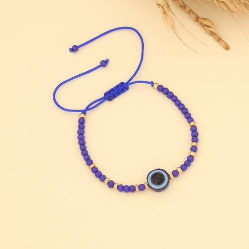 Glass Seed Beads Bracelets, Seedbead, handmade, Adjustable & fashion jewelry & for woman Approx 30 cm 