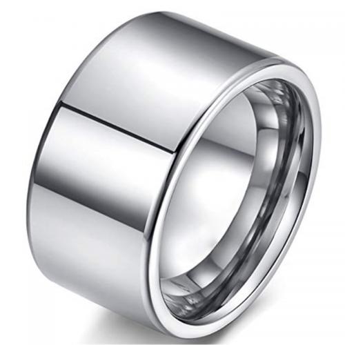 Men Tungsten Steel Ring in Bulk, fashion jewelry & for man width 12mm, thickness 2.4mm 