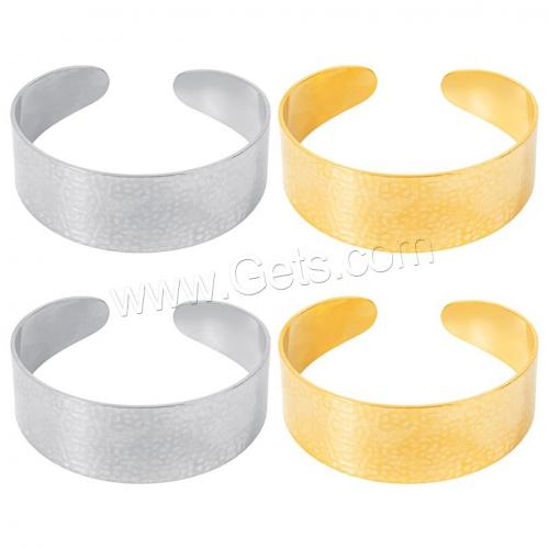 Stainless Steel Cuff Bangle, 304 Stainless Steel, Vacuum Ion Plating, Adjustable & fashion jewelry & Unisex 22mm, Inner Approx 55mm 