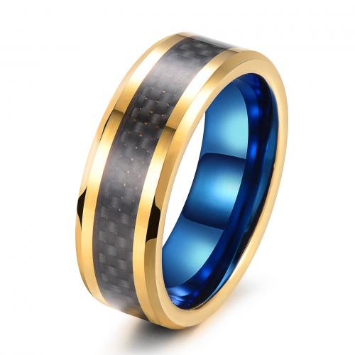 Unisex Finger Ring, Tungsten Alloy, fashion jewelry width 8.03mm, thickness 2.4mm 