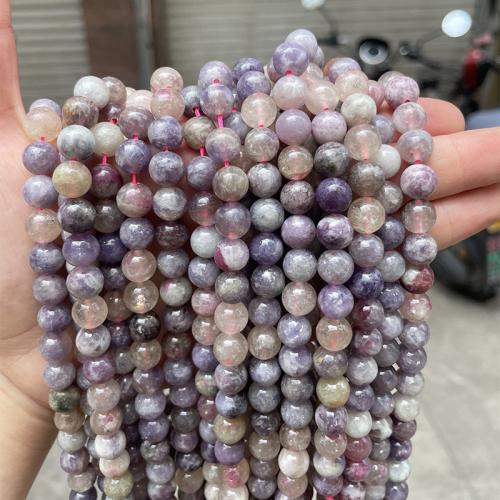 Natürlicher Turmalin Perlen, rund, DIY & verschiedene Größen vorhanden, gemischte Farben, verkauft von Strang