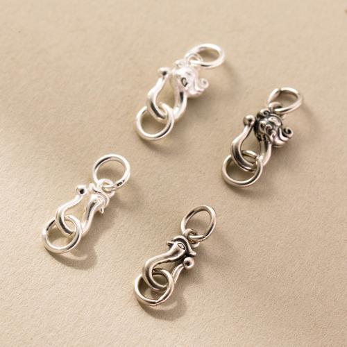 Sterling Silver Hook and Eye Clasp, 925 Sterling Silver, DIY 