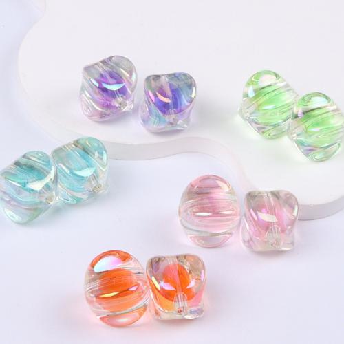 collier en perle acrylique , Placage coloré, DIY, plus de couleurs à choisir Environ 2.6mm, Environ Vendu par sac