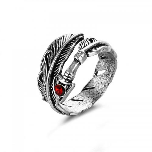 Rhinestone Zinc Alloy Finger Ring, plated, fashion jewelry & Unisex & with rhinestone 