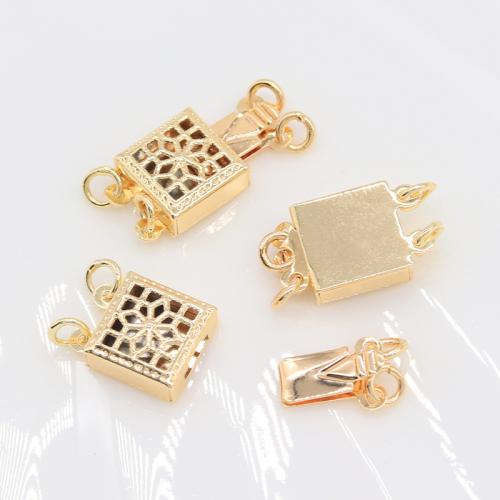 Brass Box Clasp, high quality plated, DIY & hollow [