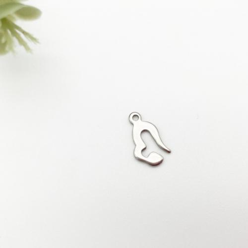 Stainless Steel Pendants, 304 Stainless Steel, DIY, original color Approx 1.1mm, Approx 