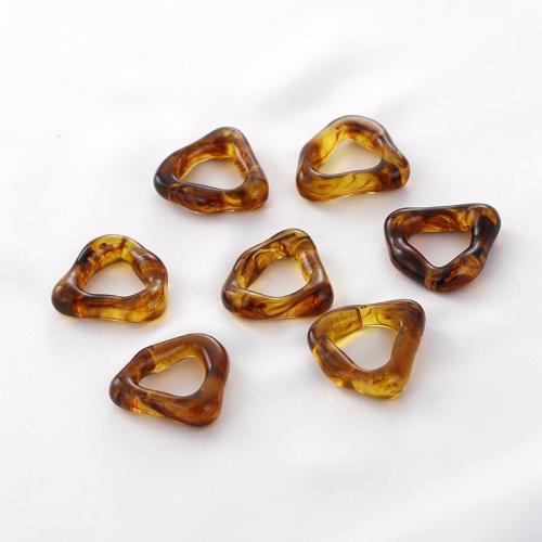 Resin Earring Stud Component, Triangle, DIY 