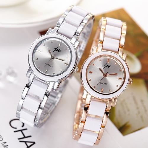 Women Wrist Watch, 201 Stainless Steel, with Glass, fashion jewelry & Chinese movement & for woman & waterproof Dial diameter :2.7mm 0.6mm. Approx 12-17 cm 
