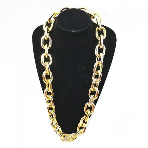 ABS Plastic Chain Necklace, UV plating, fashion jewelry & Unisex [