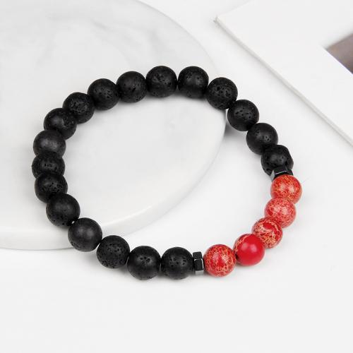 Gemstone Bracelets, Natural Stone, handmade, fashion jewelry & Unisex Approx 19 cm [