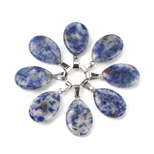 Gemstone Jewelry Pendant, Natural Stone, Oval, DIY [