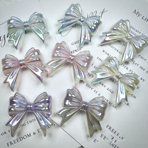 Perle acrylique, Noeud papillon, Placage coloré, DIY & lumineux, plus de couleurs à choisir Environ Vendu par sac